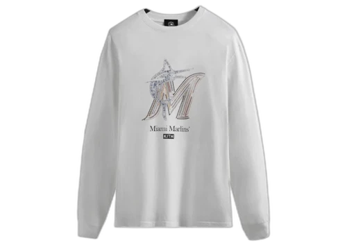 Kith Rachel Goatley Marlins Long Sleeve Tee White