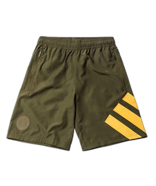 Kith Rays Game Shorts Olive