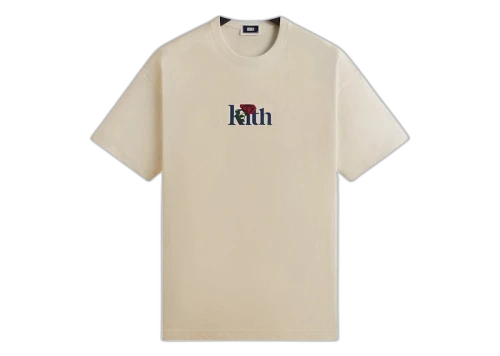 Kith Rose Serif Tee Sandrift