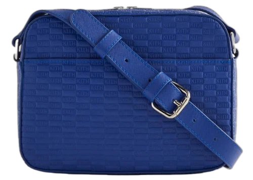 Kith Saffiano Leather Camera Crossbody Royal