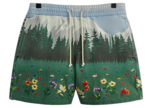 Kith Scenic Fleece Curtis Short Larimar