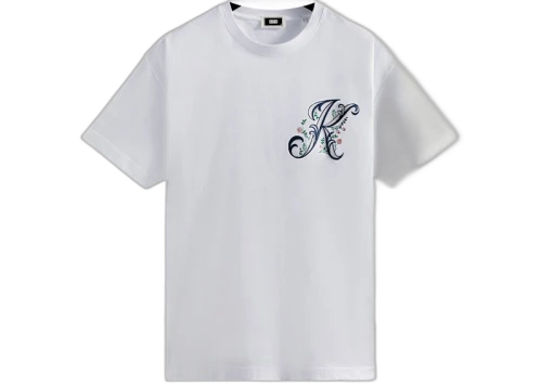 Kith Script Floral Tee White