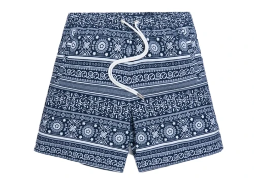 Kith Seersucker Hardaway Short Navy/White