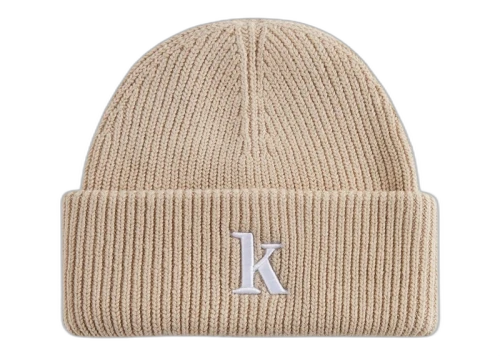 Kith Serif K Cotton Beanie Canvas