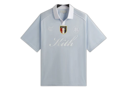 Kith Shadow Stripe Marcel Soccer Top Light Indigo