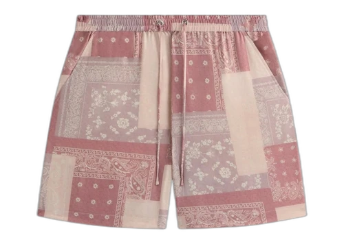 Kith Silk Lyocell Bandana Cedar Short Pink Opal