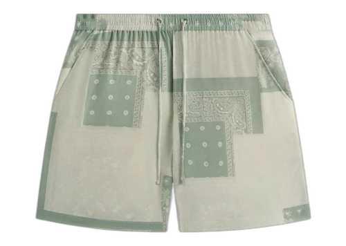 Kith Silk Lyocell Bandana Cedar Short Realm