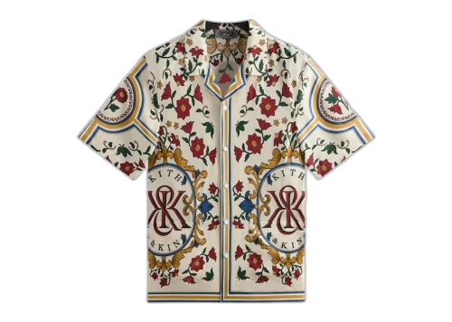Kith Silk Thompson Camp Collar Shirt Sandrift