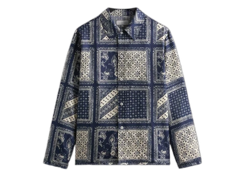 Kith Silk Twill Boxy Collared Overshirt Vista