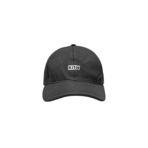 Kith Silver Classic Logo Cap Black