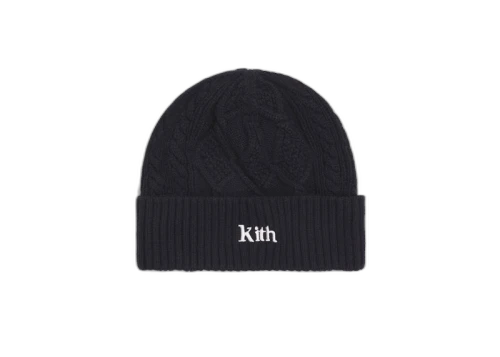 Kith Slyvan Cable Beanie Black
