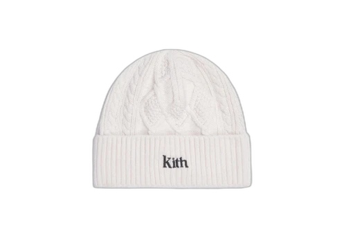 Kith Slyvan Cable Beanie Ivory