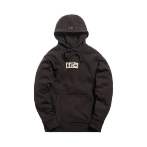 Kith Splintered Logo Hoodie Espresso