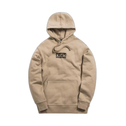 Kith Splintered Logo Hoodie Feather Grey