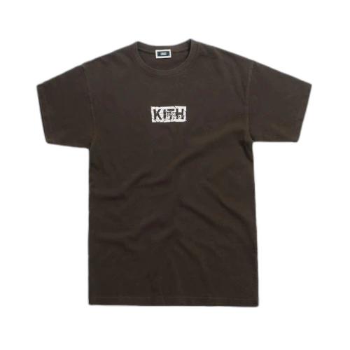 Kith Splintered Logo Tee Black/Olive