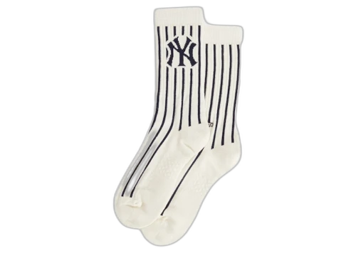 Kith Stance for New York Yankees Pinstripe Socks Sandrift