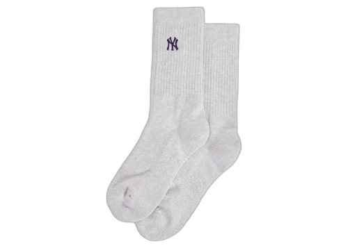 Kith Stance for New York Yankees Socks Light Heather Grey