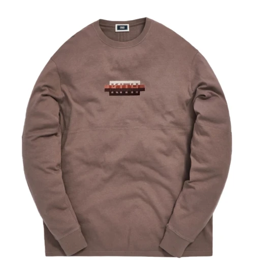 Kith Strike Through Panel L/S Tee Cinder