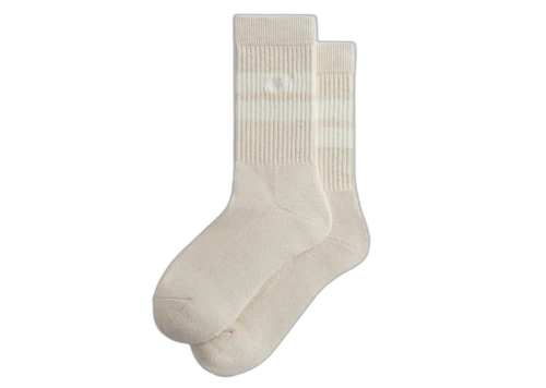 Kith Stripe Embroidery Script Crew Socks Lace