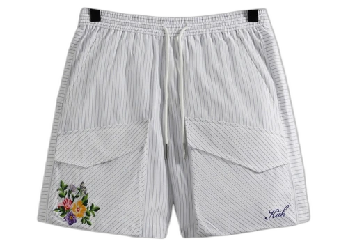 Kith Striped Poplin Boreum Cargo Short White