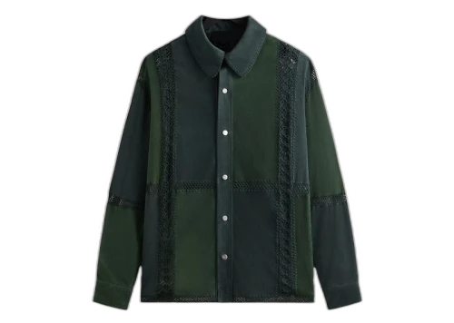 Kith Suede Combo Boxy Collared Overshirt Stadium