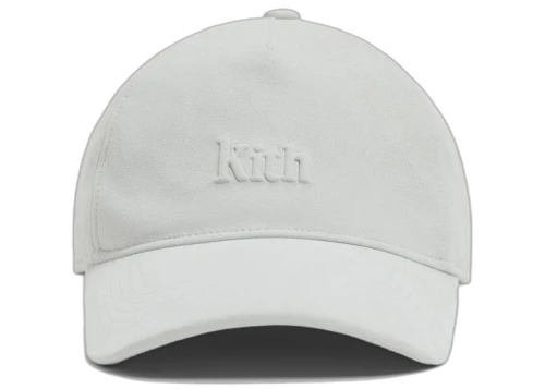 Kith Suede Serif Pinch Crown Cap Chalk