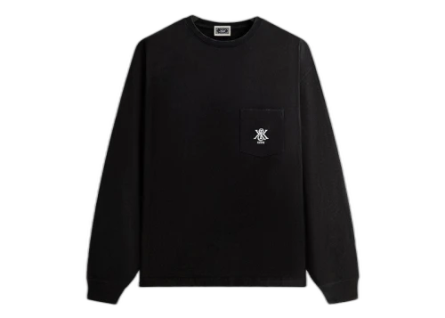 Kith Sueded Jersey Leonard Pocket Tee Black