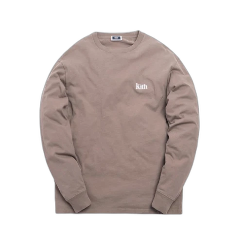 Kith Summer Serif L/S Tee Cinder