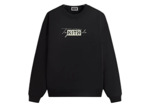 Kith TaylorMade Script Nelson Crewneck Black