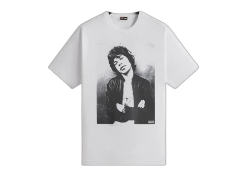 Kith The Rolling Stones Mick Photo Vintage Tee White
