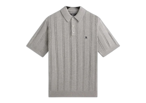 Kith Tilden Polo (SS25) Light Heather Grey