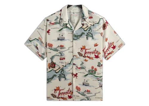 Kith Toronto Thompson Camp Collar Shirt Concrete