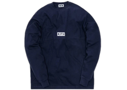 Kith Track Paneled L/S Tee Navy