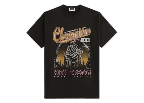 Kith Treats Champions Vintage Tee Black
