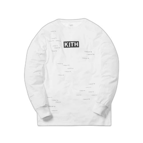 Kith Treats Encrpyted L/S Tee White
