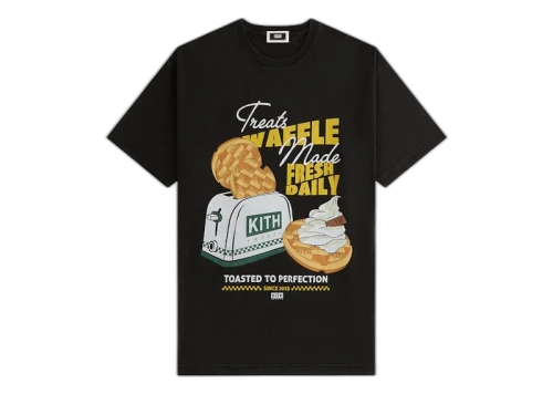 Kith Treats Waffle Toaster Vintage Tee Black
