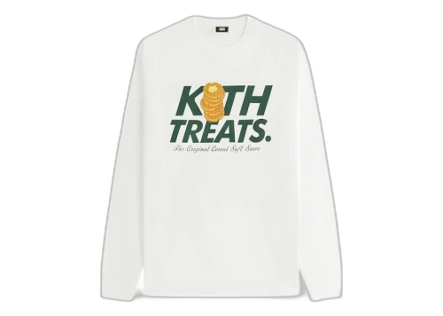 Kith Treats Waffle Vintage Long Sleeve Tee White