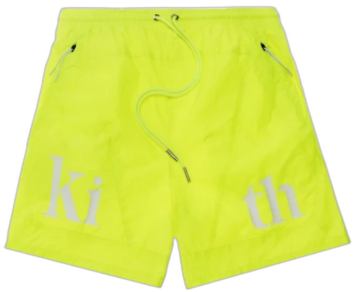 Kith Turbo Nylon Shorts Citron