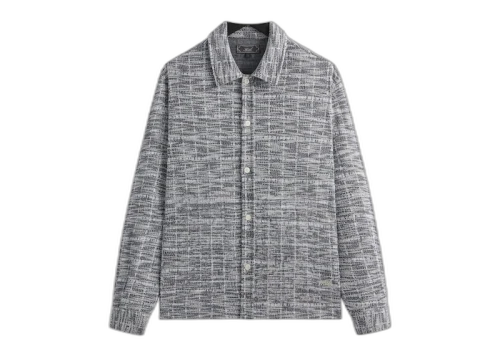 Kith Tweed Long Sleeve Boxy Collared Overshirt Nocturnal