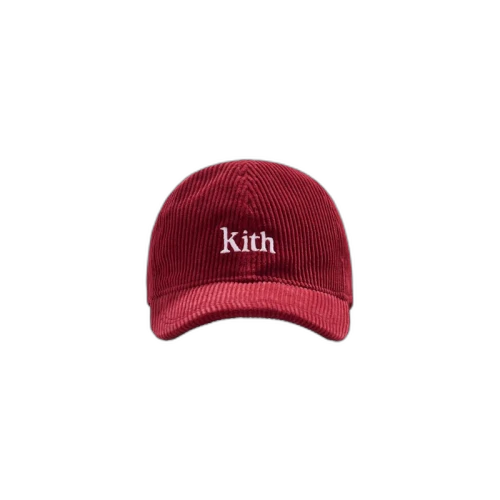 Kith Washed Cord BG Cap Red
