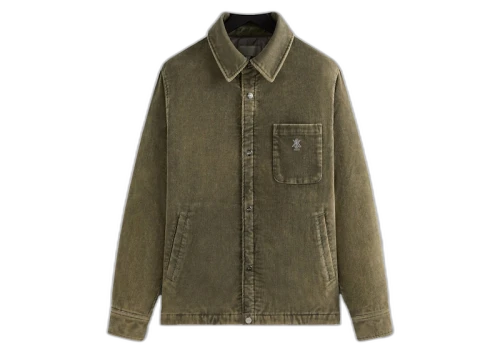 Kith Washed Corduroy Brixton Puffed Shirt Jacket Mire