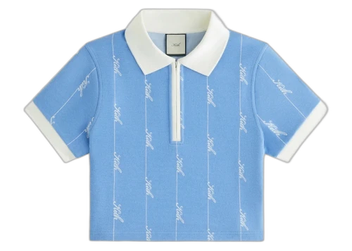 Kith Women Taylen Pique Logo Knit Polo Calypso