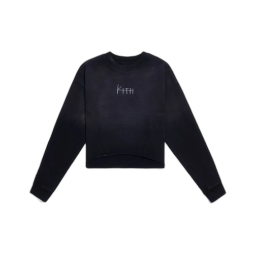 Kith Women x Ksubi Nova Crop L/S Tee Washed Black