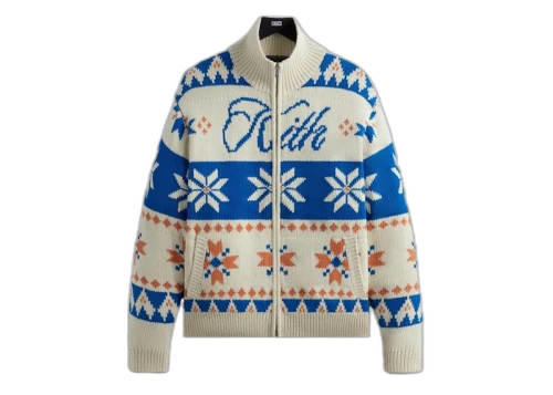 Kith Wyona Full Zip Sweater Sandrift