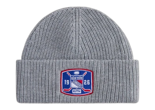Kith x 47 New York Rangers Mia Beanie Light Heather Grey