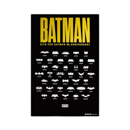 Kith x Batman History Of The Bat Symbol Poster