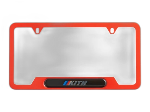 Kith x BMW Car Plate Cinnabar