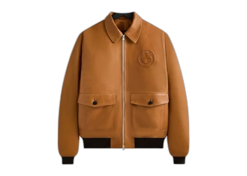 Kith x BMW Leather Hawthorne Flight Jacket Desert