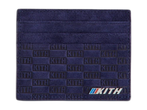 Kith x BMW Monogram Suede Card Holder Techno Violet