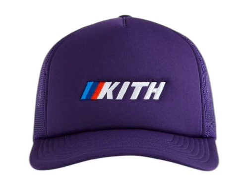 Kith x BMW Nolan Trucker Hat Techno Violet